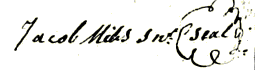 Jacob Miles Sr. signature